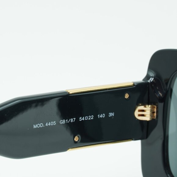 Versace VE4405 GB1/87 Sunglasses Black Square Frame, Dark Grey Lenses - Picture 8 of 11